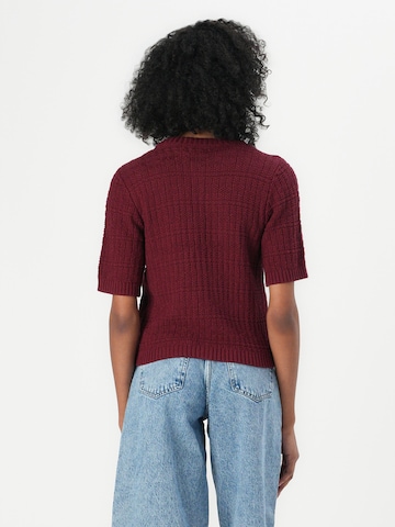 JDY - Casaco de malha 'JDYTIKKA' em vermelho