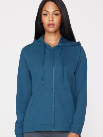 Tezenis Zip-Up Hoodie in Blue: front