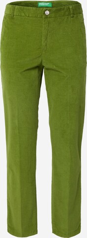 Regular Pantalon UNITED COLORS OF BENETTON en vert : devant