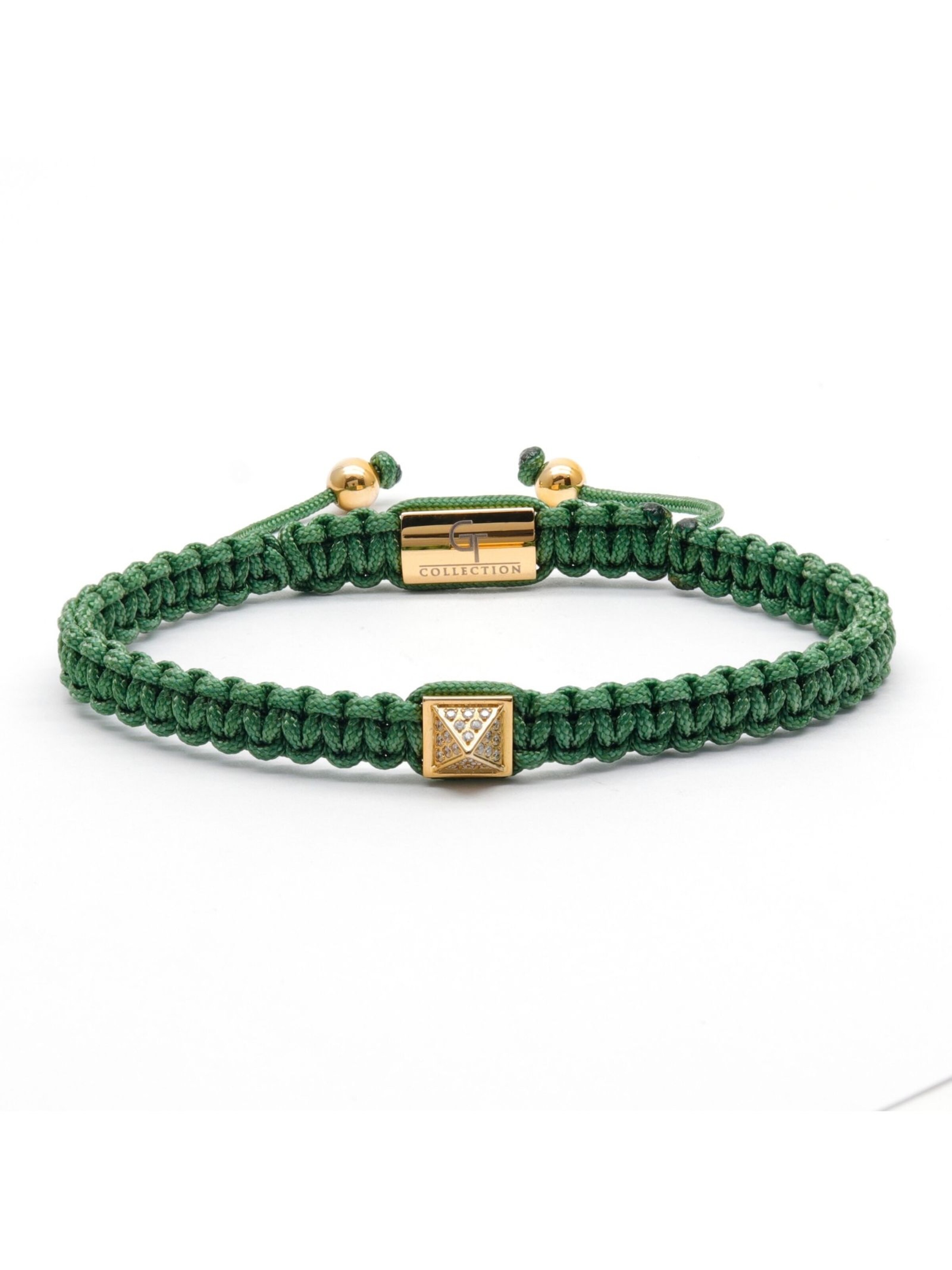 GT Collection Bracelet 'Pyramid-Bracelet' in Green: front