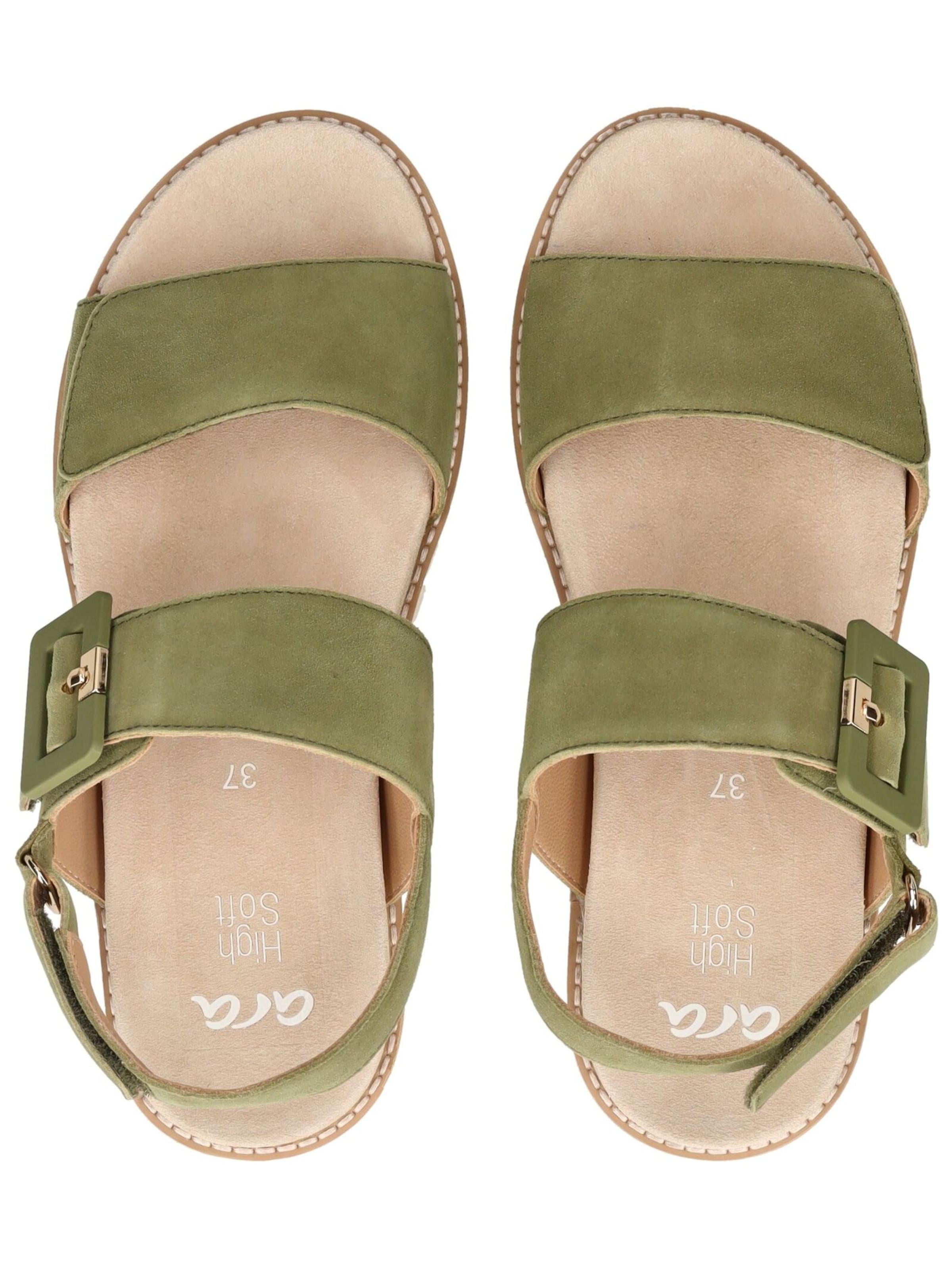 Sandales à lanières ARA en vert