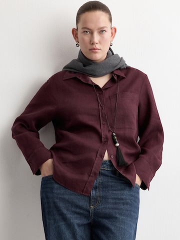 MANGO Blus 'LINO' i lila: framsida