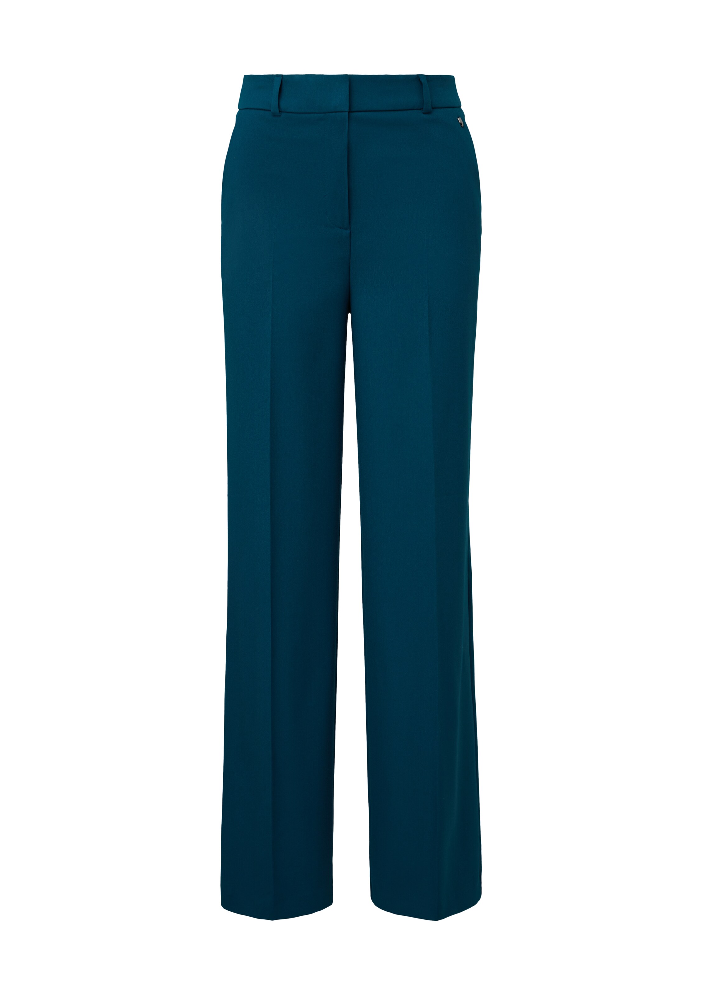 Wide Leg Pantalon à plis COMMA en vert : devant