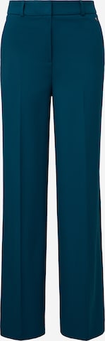 COMMA Wide leg Trousers with creases in Blue: front