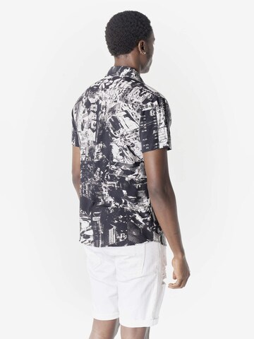 KOROSHI Regular fit Overhemd in Zwart