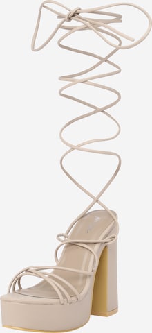 Sandalo di Nasty Gal in beige: frontale