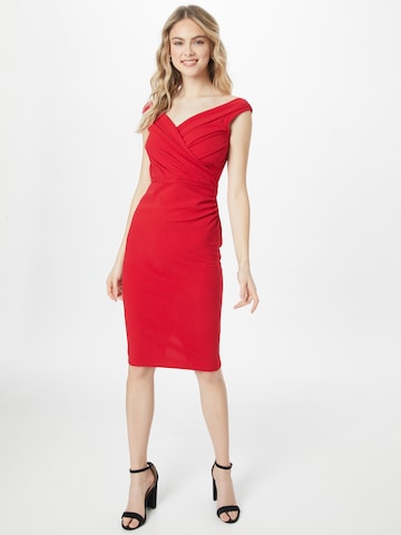 Sistaglam Cocktail Dress 'Dania' in Red: front