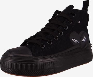 BRITISH KNIGHTS - Sapatilhas altas 'Kaya Flow' em preto: frente