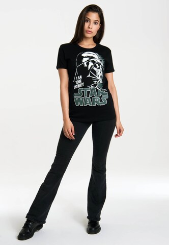 LOGOSHIRT Shirt 'Star Wars' in Black