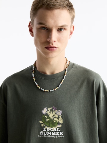 Pull&Bear Tričko - Zelená