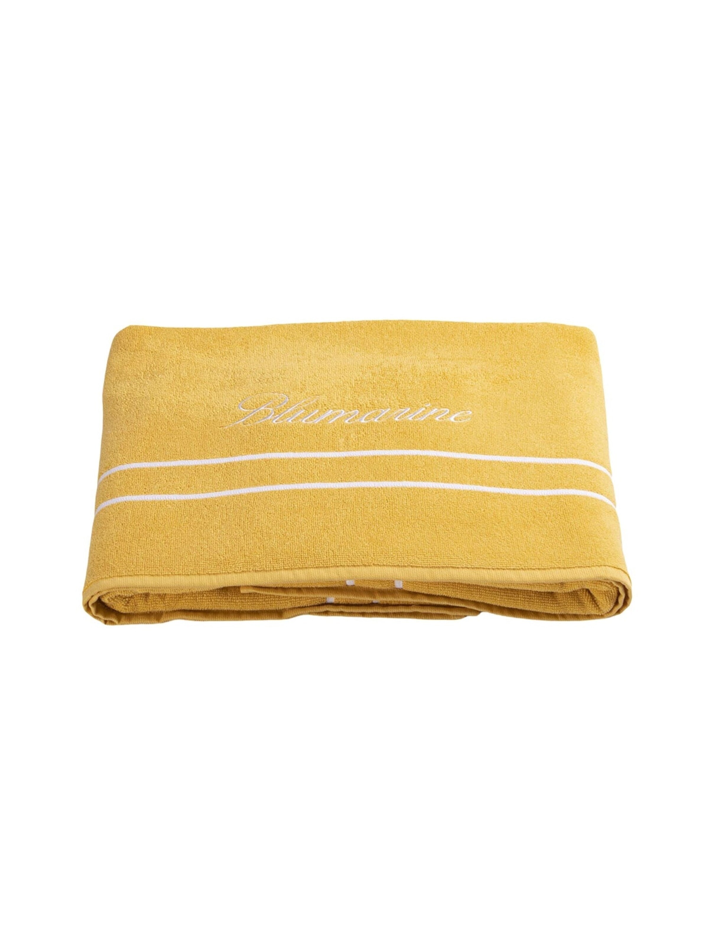 Blumarine Ręcznik plażowy 'Yacht Club Yellow Beach Towel' w kolorze żółty