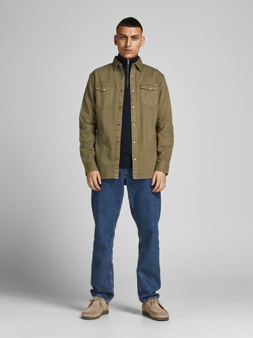 JACK & JONES Regular fit Overhemd 'Sheridan' in Groen