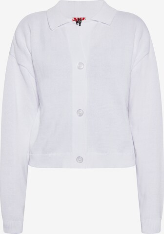 Cardigan myMo ROCKS en blanc : devant