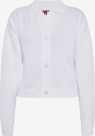 Cardigan myMo ROCKS en blanc : devant