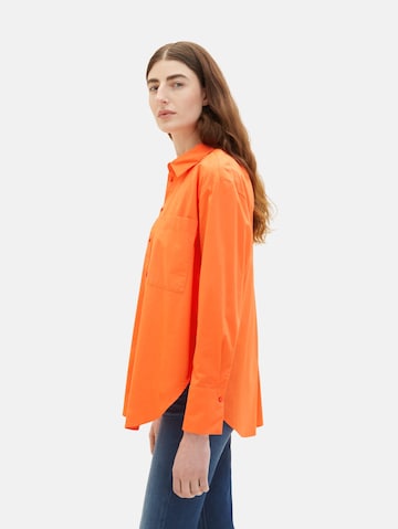 TOM TAILOR Blouse in Oranje