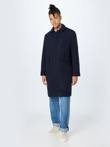 Manteau mi-saison 'BALANO' minimum en bleu : devant