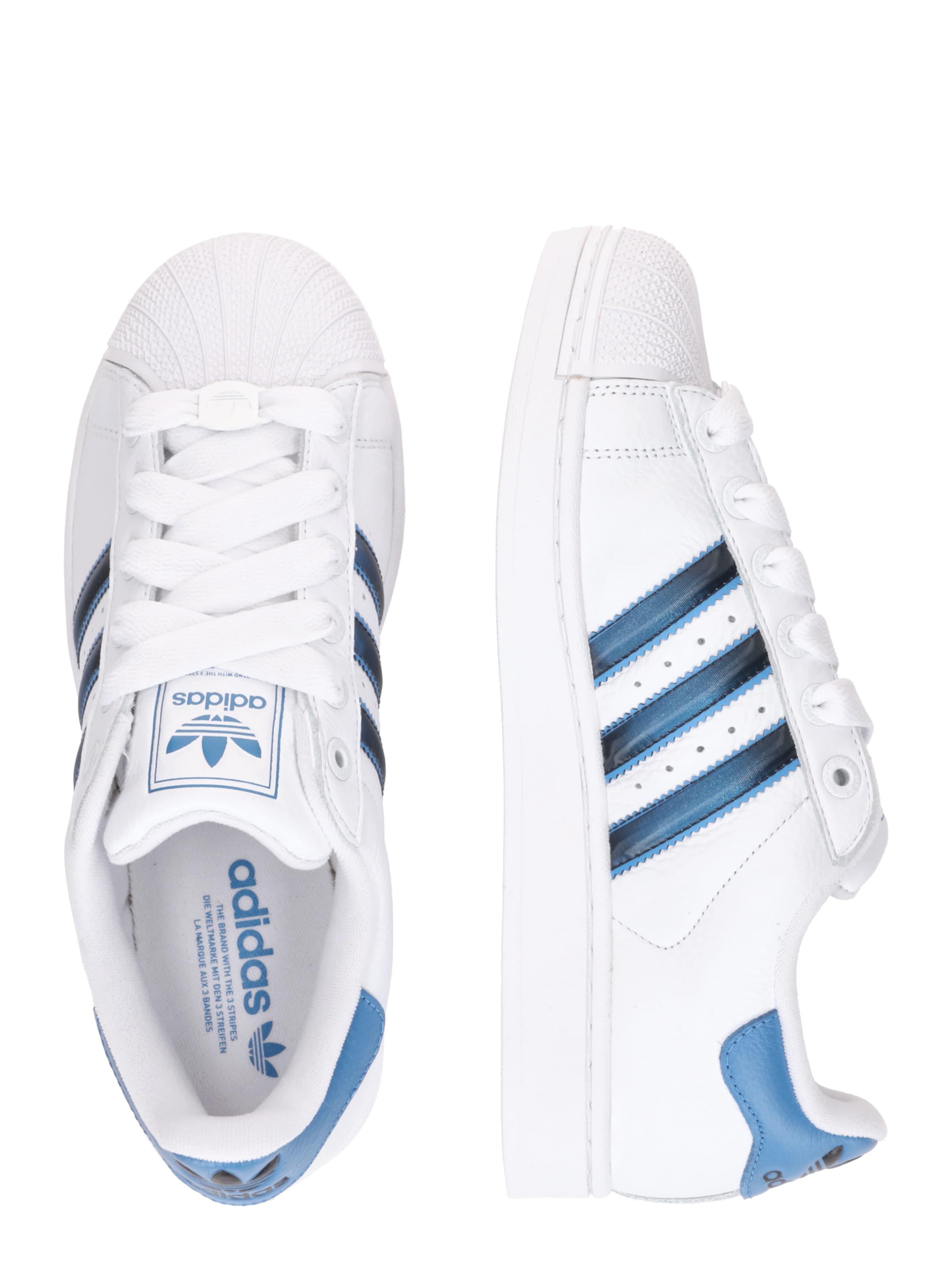 Baskets basses 'SUPERSTAR II' ADIDAS ORIGINALS en blanc