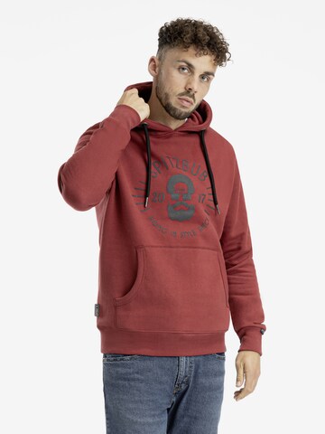 Sweat-shirt SPITZBUB en rouge : devant