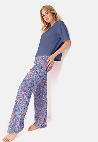 LSCN by LASCANA Pyjama in Blauw: voorkant