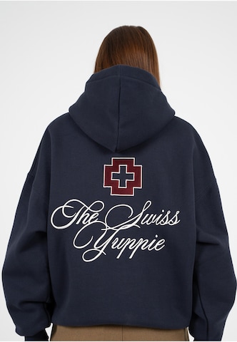 Prohibited Mikina 'The Swiss Yuppie' – modrá