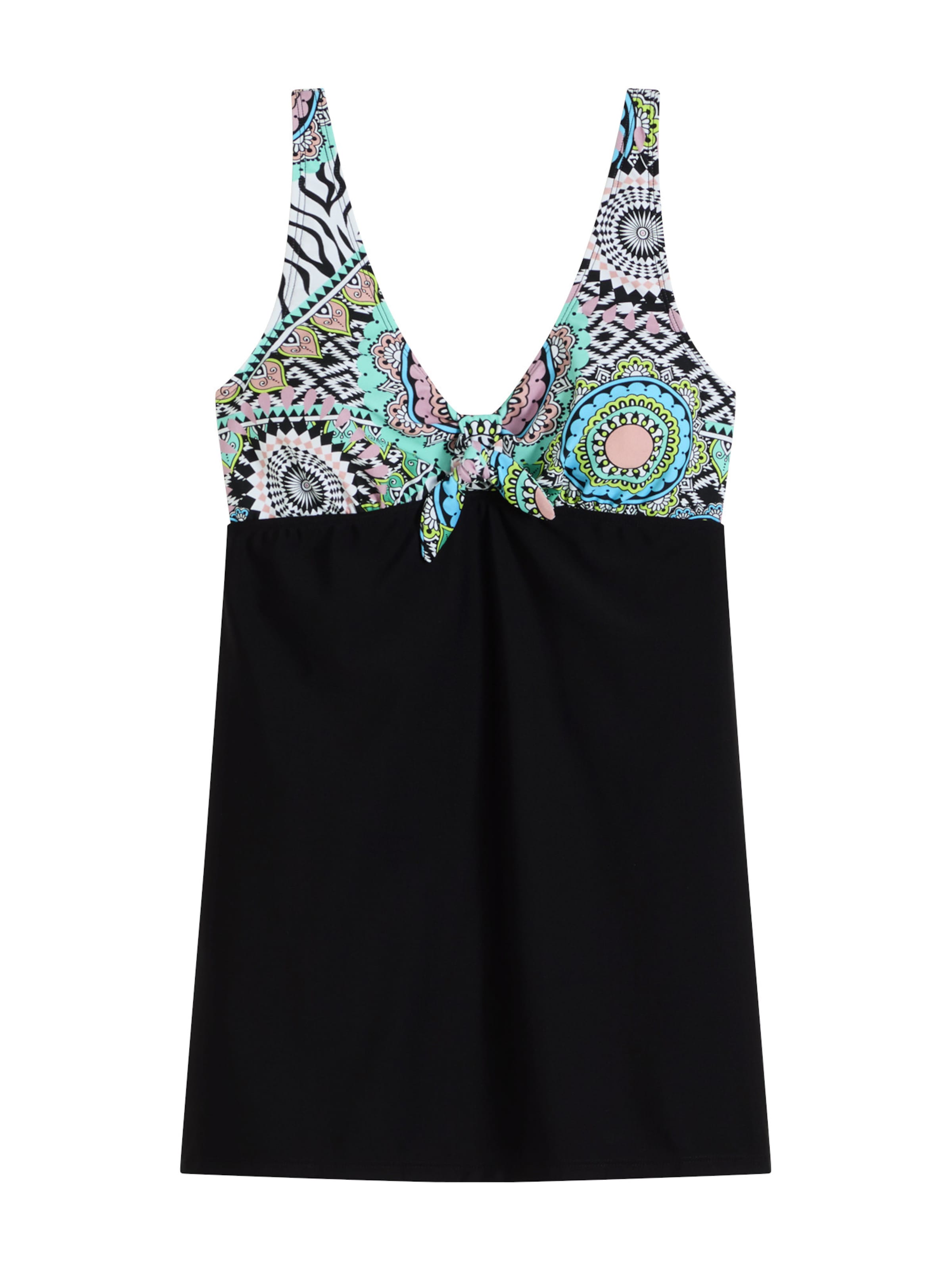 bonprix T-shirt Badpakjurk in Zwart: voorkant