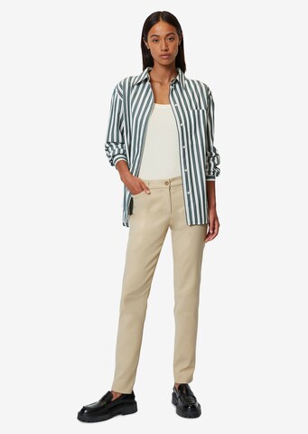 Marc O'Polo Slim fit Pants 'Tiva' in Beige