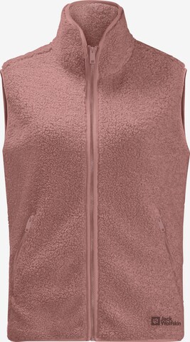 JACK WOLFSKIN Weste 'HIGH CURL' in Pink: predná strana