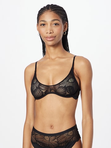 ETAM T-shirt Bra in Black: front