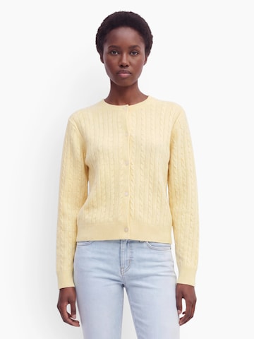PIECES Knit cardigan 'PCSILLY' in Yellow: front