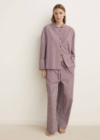 MANGO Pyjama 'Lungo' in Rot: Vorderseite