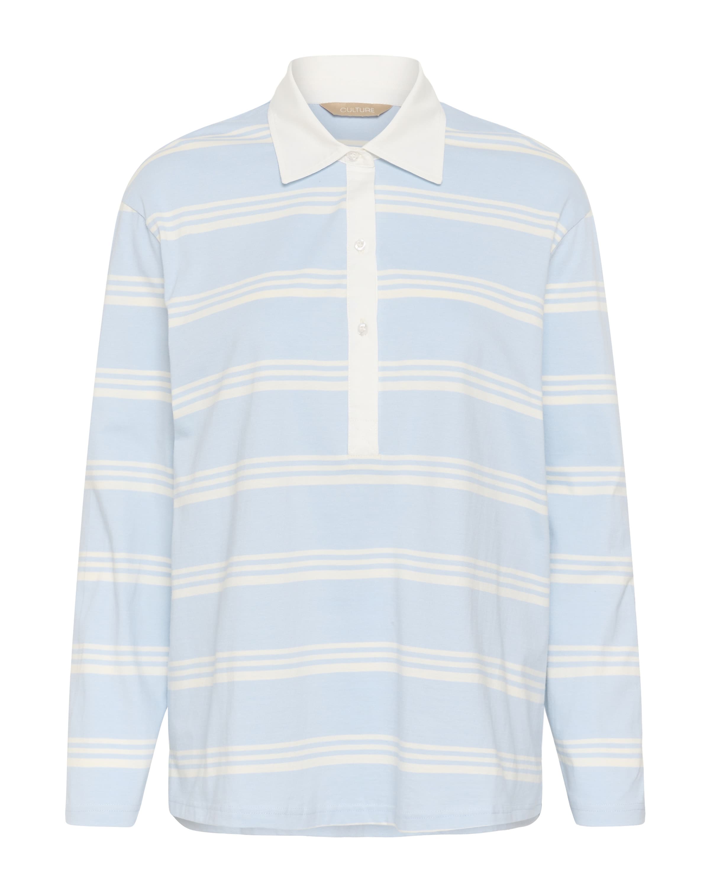 CULTURE T-shirt 'CUbejse' en bleu ciel / blanc, Vue avec produit