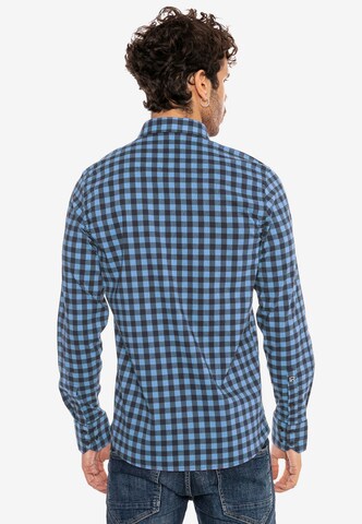 Redbridge Regular fit Button Up Shirt 'Denton' in Blue