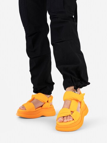 Sandales à lanières 'Bru-Te' BRONX en orange