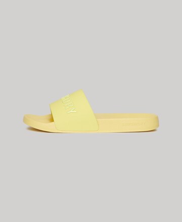 Superdry Beach & Pool Shoes in Yellow: front