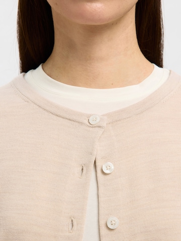 SELECTED Cardigan 'SLFTHEA' i beige