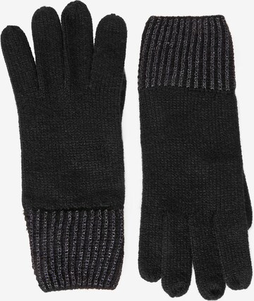 STREET ONE Full Finger Gloves in Black: front