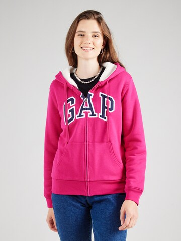 GAP Bluza rozpinana w kolorze różowy: przód