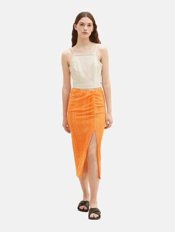 TOM TAILOR DENIM Skirt in Orange