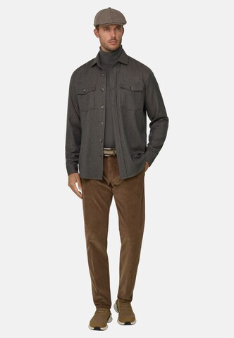 Boggi Milano Shirt in Grijs: voorkant