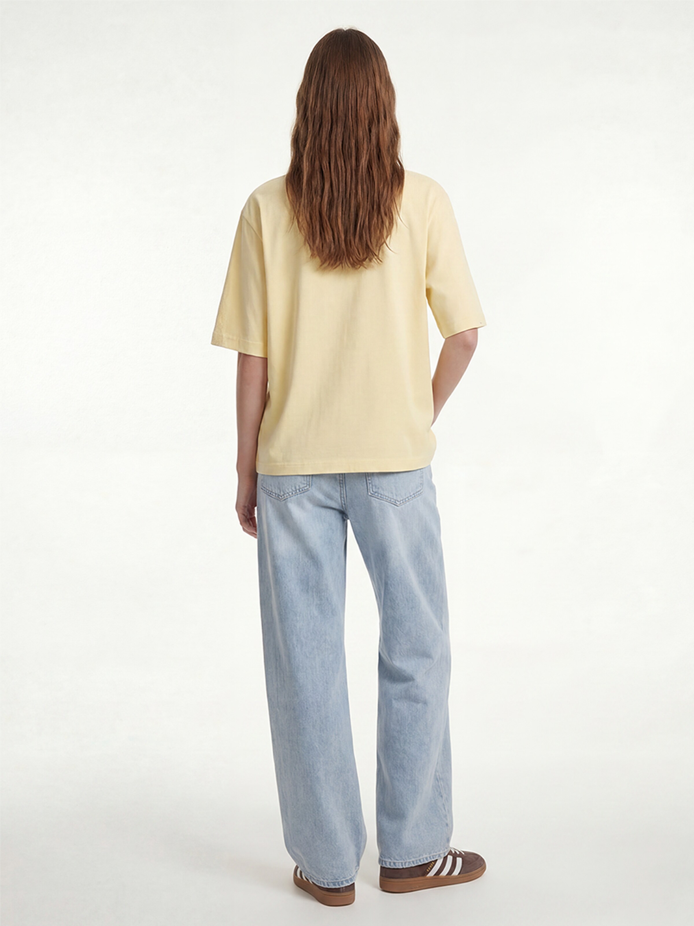 SEASOND Top 'Tee Cotton Feel' in Geel