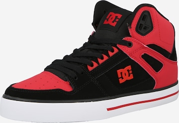 Sneaker alta di DC Shoes in rosso: frontale