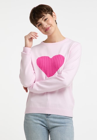 Pull-over MYMO en rose : devant