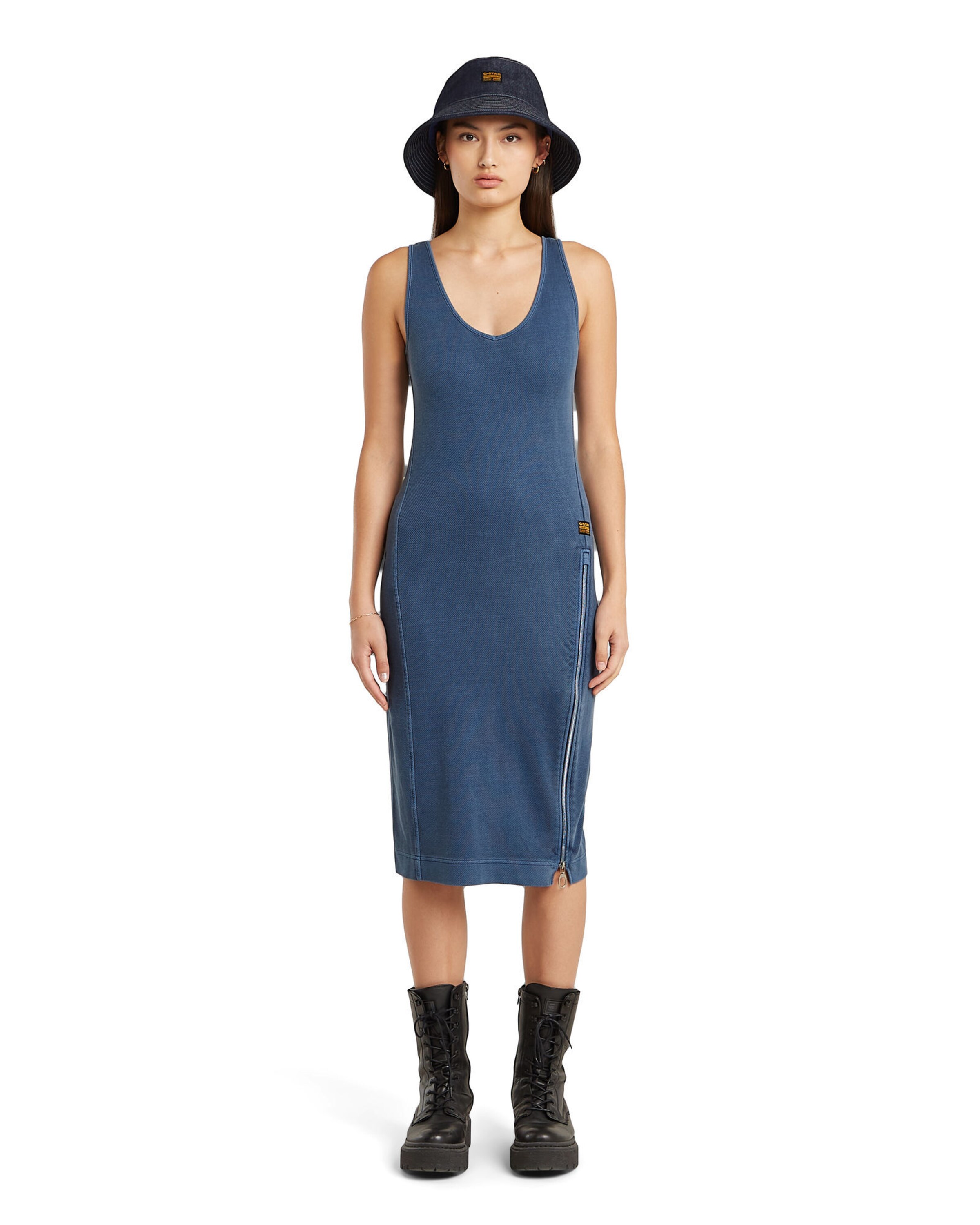 G-STAR Dress in Blue: front