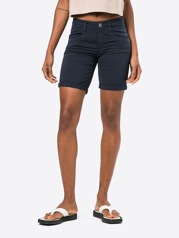 TOM TAILOR Skinny Shorts 'Alexa' in Blau: predná strana