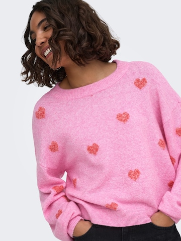 ONLY Pullover 'ONLRICA' in Pink