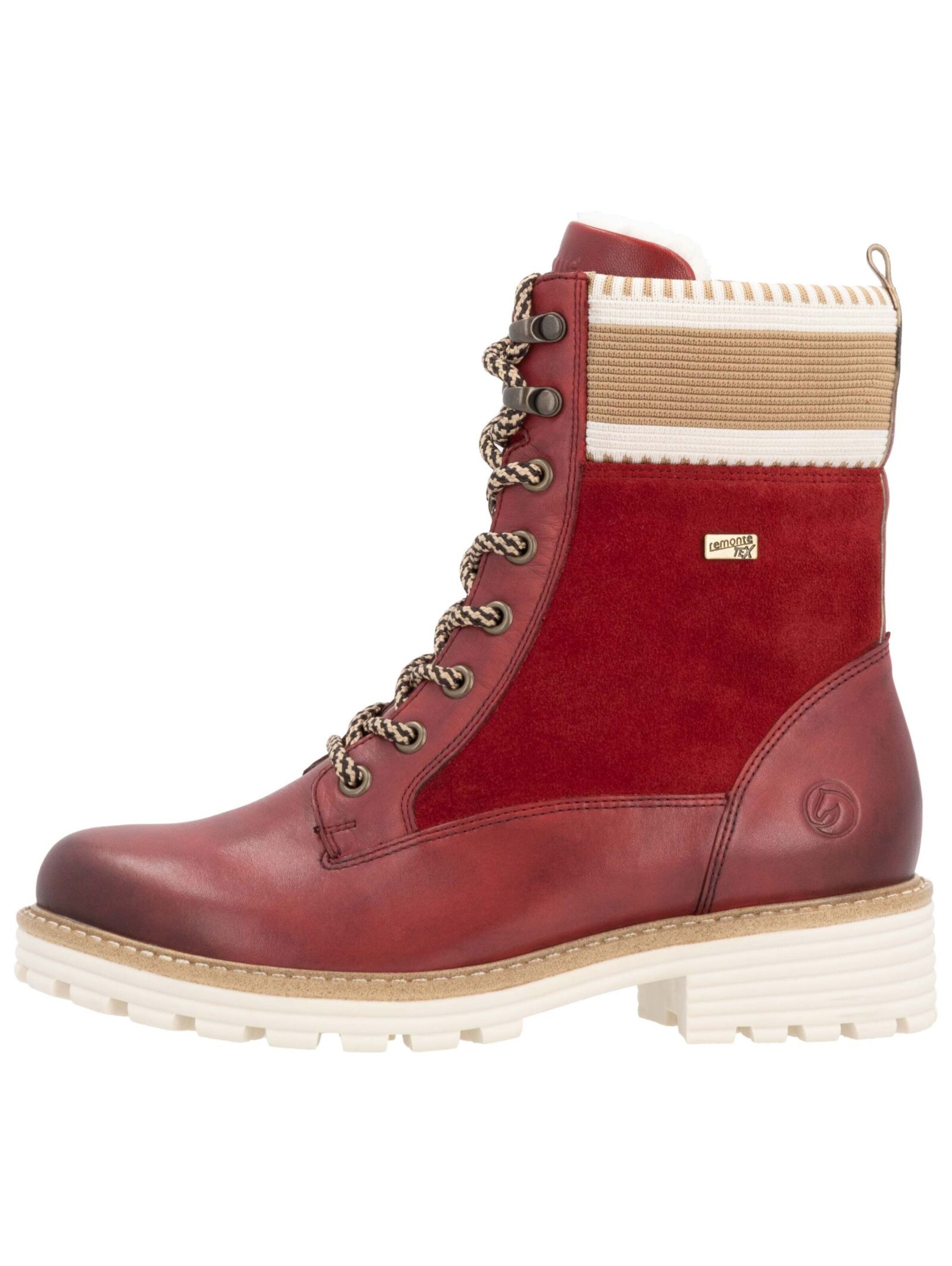 REMONTE Schnürstiefelette in Rot