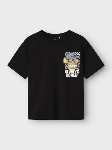 NAME IT - Camiseta 'Bored Ape' en negro