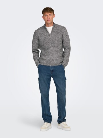 Only & Sons Sweater in Grey