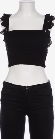 Stradivarius Top & Shirt in XS in Black: front