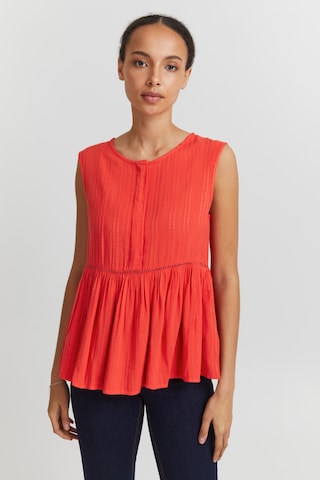 ICHI Blouse in Rood: voorkant